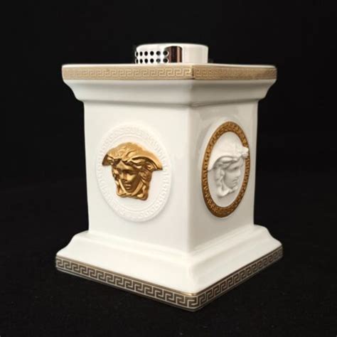 versace vintage lighter|Rosenthal Versace Gorgona white Lighter (D1129) .